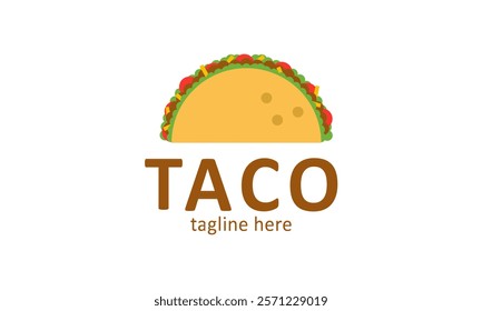 Minimalist Vector graphic of tacos. Illustration vector graphic of tacos. Perfect for menu books, posters, banners, etc.