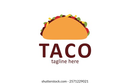 Minimalist Vector graphic of tacos. Illustration vector graphic of tacos. Perfect for menu books, posters, banners, etc.