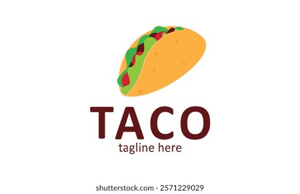 Minimalist Vector graphic of tacos. Illustration vector graphic of tacos. Perfect for menu books, posters, banners, etc.