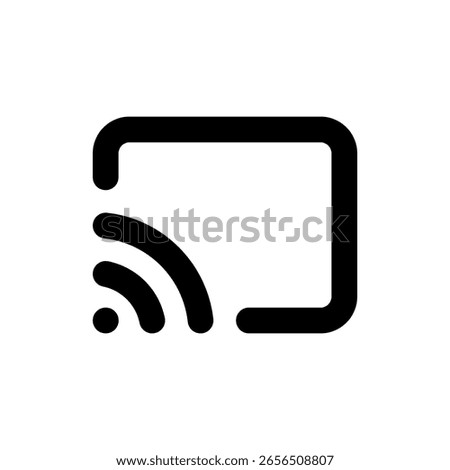 Minimalist vector icon of cast for UI and web design.