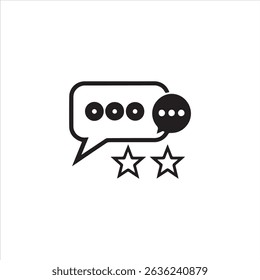 A minimalist vector icon depicting a speech bubble containing a single dot, accompanied by an arrow pointing to the right. This design represents messaging, sending a message, forward communication, o