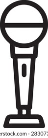 Minimalist vector icon of a parking meter with simple black outlines and white fill