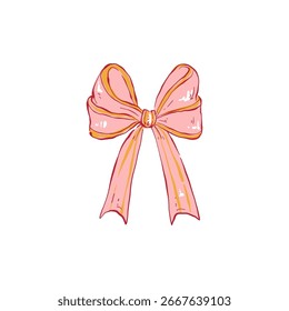 Ilustración vectorial minimalista de un arco. Arte de línea dibujado a mano en estilo moderno, elemento de diseño decorativo sobre fondo claro.