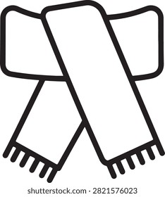 Minimalist vector illustration of crossed black scissors with sharp blades and pointed tips, ready for cutting.