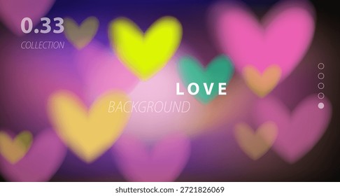 Die minimalistische Vektorgrafik zeigt eine glühende herzförmige Aura mit weichen, unscharfen Farbverläufen, die lebendiges Neongelb mit Rosa vermischen. Liebe und Energie Themen, und futuristische digitale Ästhetik.