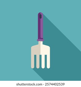 Minimalist vector illustration featuring a spatula, ideal for culinary themes and kitchenware representations