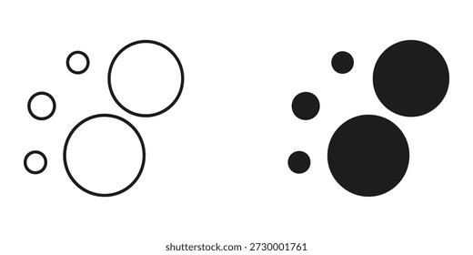 Uma ilustração vetorial minimalista com uma variedade de círculos em diferentes tamanhos e tons, perfeita para projetos de design modernos.