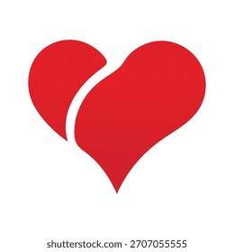 Ilustración vectorial minimalista de cuatro iconos de corazón estilizados