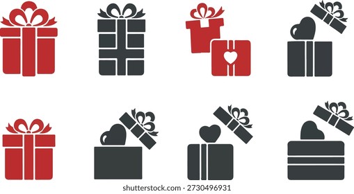A minimalist vector illustration of a gift box, ideal for representing gifts, surprises, or special occasions with a clean and modern aesthetic.