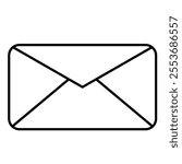 minimalist vector illustration of a mail envelope