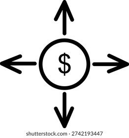 Minimalist vector illustration of a single lightbulb with a sprouting plant inside, symbolizing innovation, new ideas, and growth