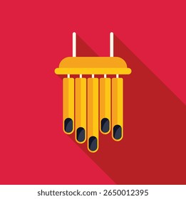 Ilustração vetorial minimalista de um sopro de vento, perfeito para projetos relacionados ao relaxamento, meditação e terapia sonora