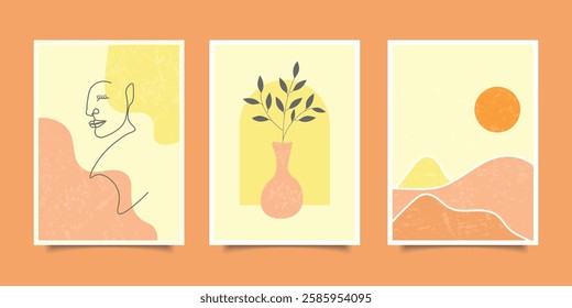Minimalist Vector Illustrations, Art Styles, Abstract Designs And Shapes, Abstract Art, Typography and Calligraphy, Flower, Minimalism, Wallpaper, Line Art, Printing