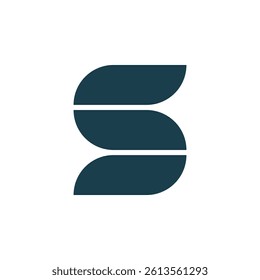 Minimalist Vector Letter S Connection Design