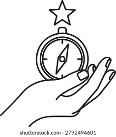 A minimalist vector line