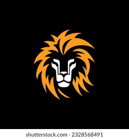 Vector minimalista de un rey león.