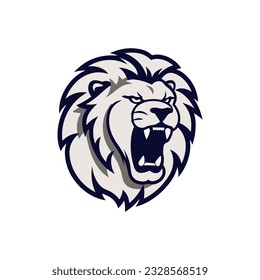 Vector minimalista de un rey león.