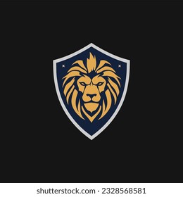 Minimalist vector of a lion king.