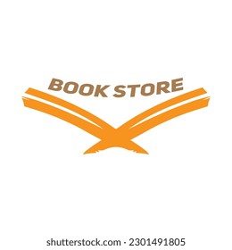 Minimalistisches Vektorlogo für Buchhandlung