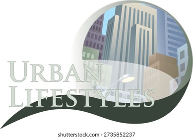 A minimalist vector logo template featuring the text 