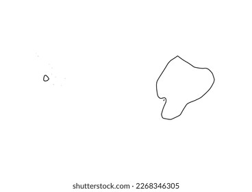 Minimalist vector map of Ecuador with smooth lines on white.