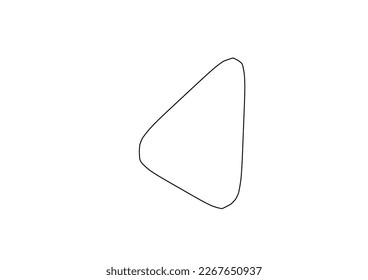 Mapa vectorial minimalista del Banco Serranilla con líneas lisas en blanco.