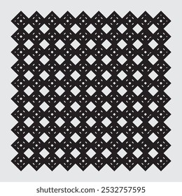Minimalist vector ornament arranged square elements, suitable for interiors, textiles, wrapping paper, floors