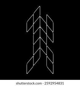 Minimalist Vector Outline Letter "k' Logo. Lowercase alphabet logo. This design is suitable for t-shirts, construction, architecture, sports, motorsport, sports cars, etc. Alphabet for kids to color.