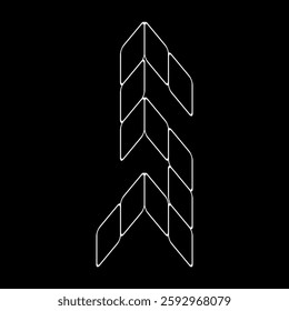 Minimalist Vector Outline Letter 's' Logo. Lowercase alphabet logo. This design is suitable for t-shirts, construction, architecture, sports, motorsport, sports cars, etc. Alphabet for kids to color.