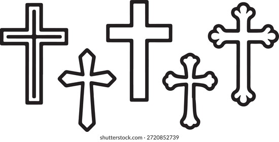 Vector minimalista delinea o representa temas religiosos, de paz y espirituales.