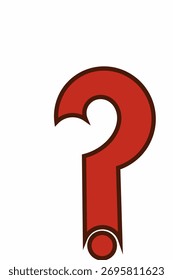 minimalist vector question mark symbol