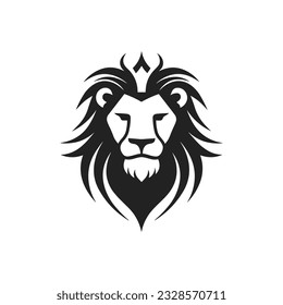 Minimalist vector of a royal lion.