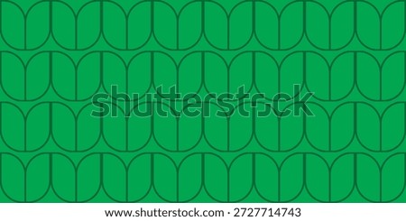 Minimalist vector seamless pattern of abstract symmetrical green leaves in rows for background. Ideal for eco-friendly and nature poster designs. Vector illustration. Pro environment, green energy, earth day. Stylized green leaves for ecofriendly branding, spring, summer, or ecology themed projects.

Tranquil Ecology Concept, Serene Forest Backdrop, Abstract Green Texture with Curved Lines for Presentation Graphics and Eco-Friendly Marketing. Organic, world, ecology, protection, global, save, sustainable, plant, renewable, globe, conservation, water, sustainability, tree, planet, natural, environmental, ecological, recycle, eco.

Vector Illustration EPS 10.