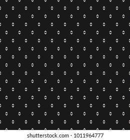 Minimalist vector seamless pattern. Simple light geometric texture. Abstract minimal background with tiny linear shapes. Black and white design element for decoration, fabric, gift paper, digital, web
