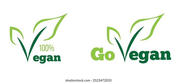 Minimalist Vegan Product Sale Banner. Fresh healthy food from plant ingredients vector