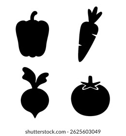 Minimalist Vegetable icon vector illustration 