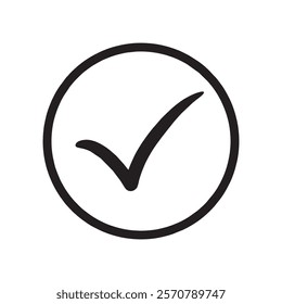 Minimalist Verification Icon with Shield Symbol