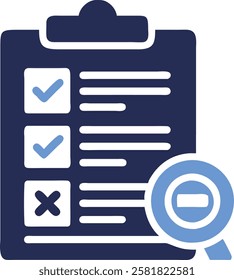 Minimalist Verified Document Icon Vector