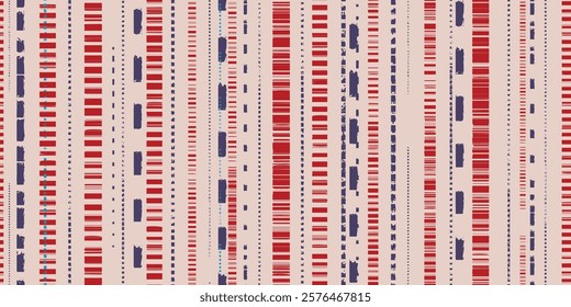 Minimalist vertical striped seamless pattern with contrasting colors. A clean modern simple design. Vector illustration