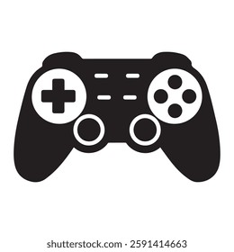 Minimalist Video Game Controller Symbol for Gamers