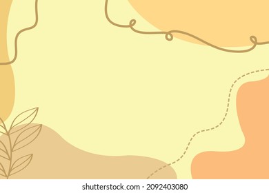 minimalist vintage background with leaves