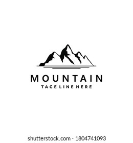 Minimalist Vintage Ice Mountain logo design Inspiration