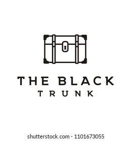 Minimalist Vintage Trunk Suitcase for Travel Hotel Vacation Holiday Agency logo design inspiration