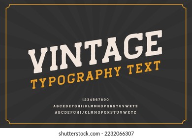minimalist vintage typography template with calligraphy font style use for brand and logo vector illustration. abstract background poster