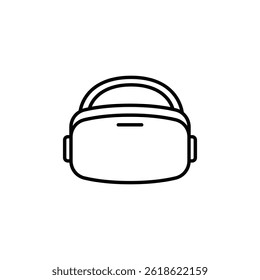 Minimalist Virtual Reality Headset Icon Illustrating Tech Innovations