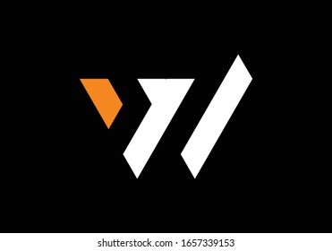 Minimalist W letter logo design, Creative Modern Letters Vector Icon Logo Illustration.