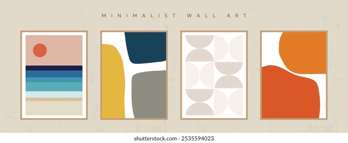 Minimalist wall art vector designs, ready to print