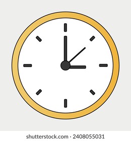 Illustration zum Design der minimalistischen Wall-Uhr