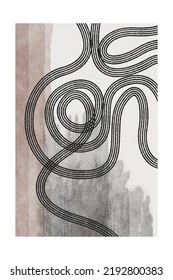 Minimalist Wall Decoration Prints. Watercolor Abstract Gallery wall, Abstract Modern Art Prints