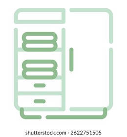 Minimalist Wardrobe icon, for web, app, infographic, etc